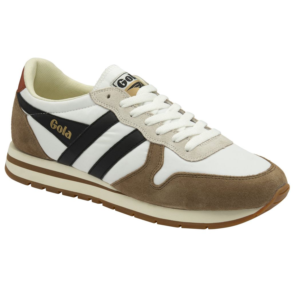Gola Classics Daytona Chute Sneakers Branco Pretas Portugal | JOIY87243