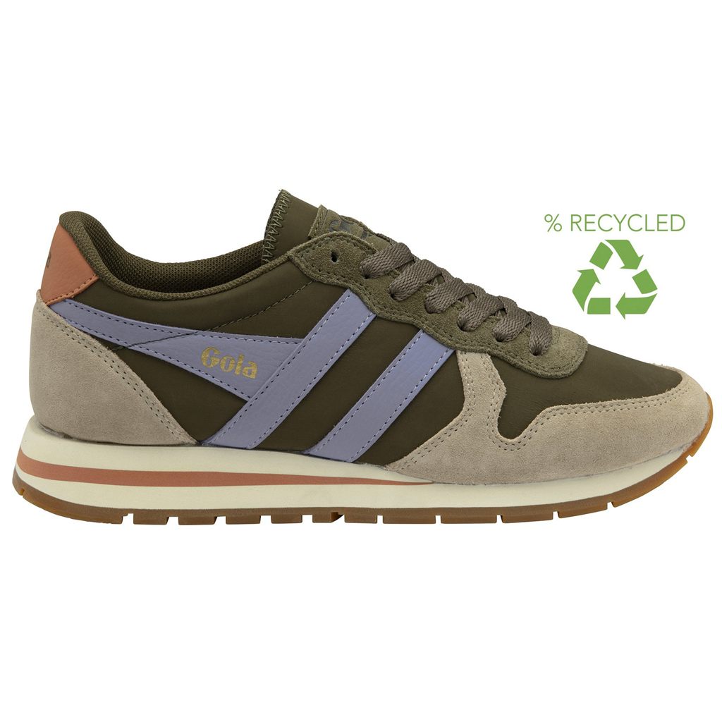 Gola Classics Daytona Chute Sneakers Caqui Lavanda Portugal | SKWB91026