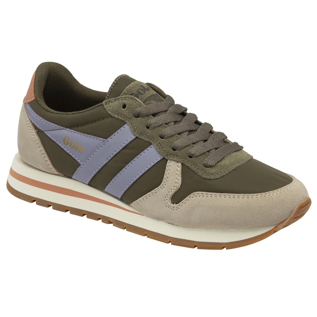 Gola Classics Daytona Chute Sneakers Caqui Lavanda Portugal | SKWB91026