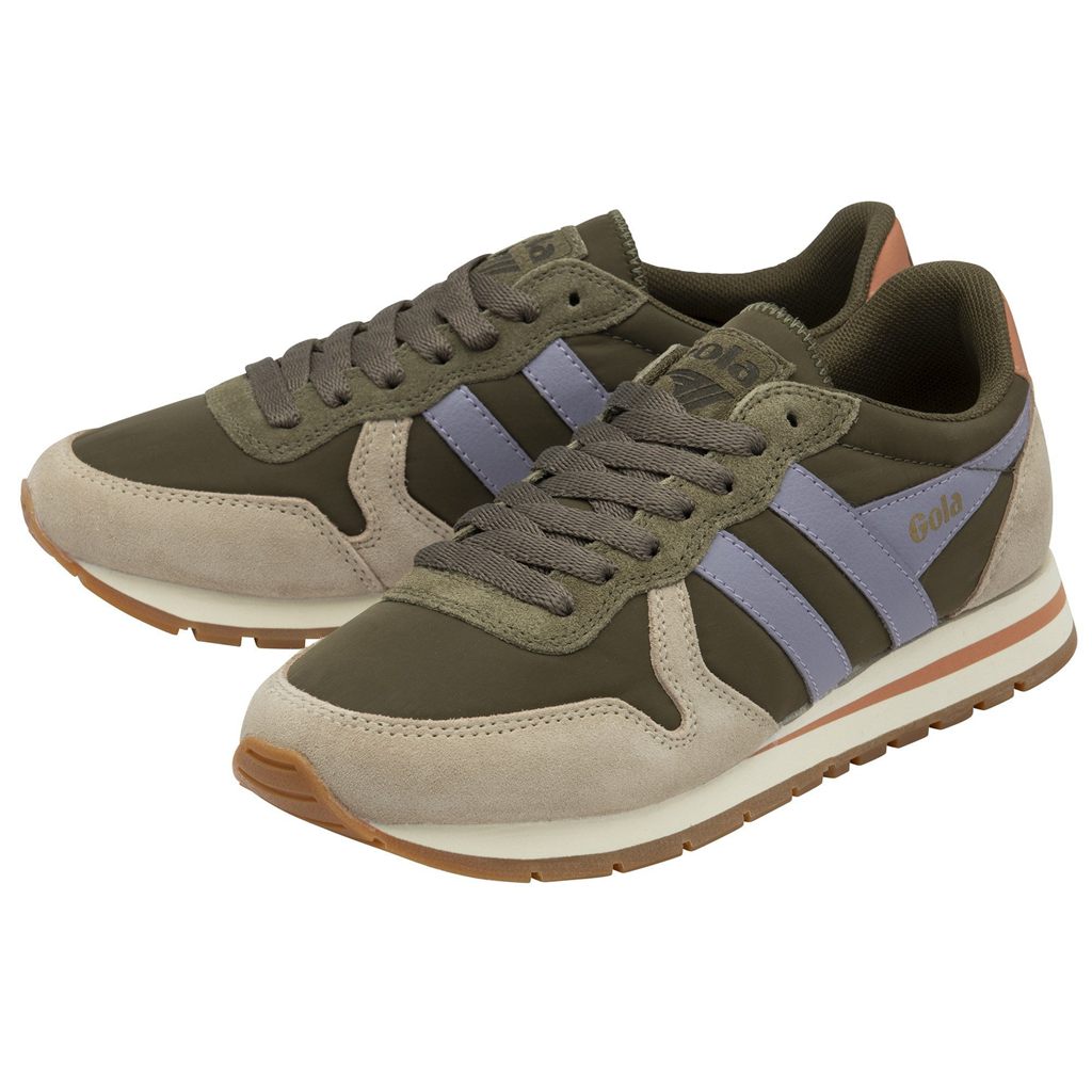Gola Classics Daytona Chute Sneakers Caqui Lavanda Portugal | SKWB91026