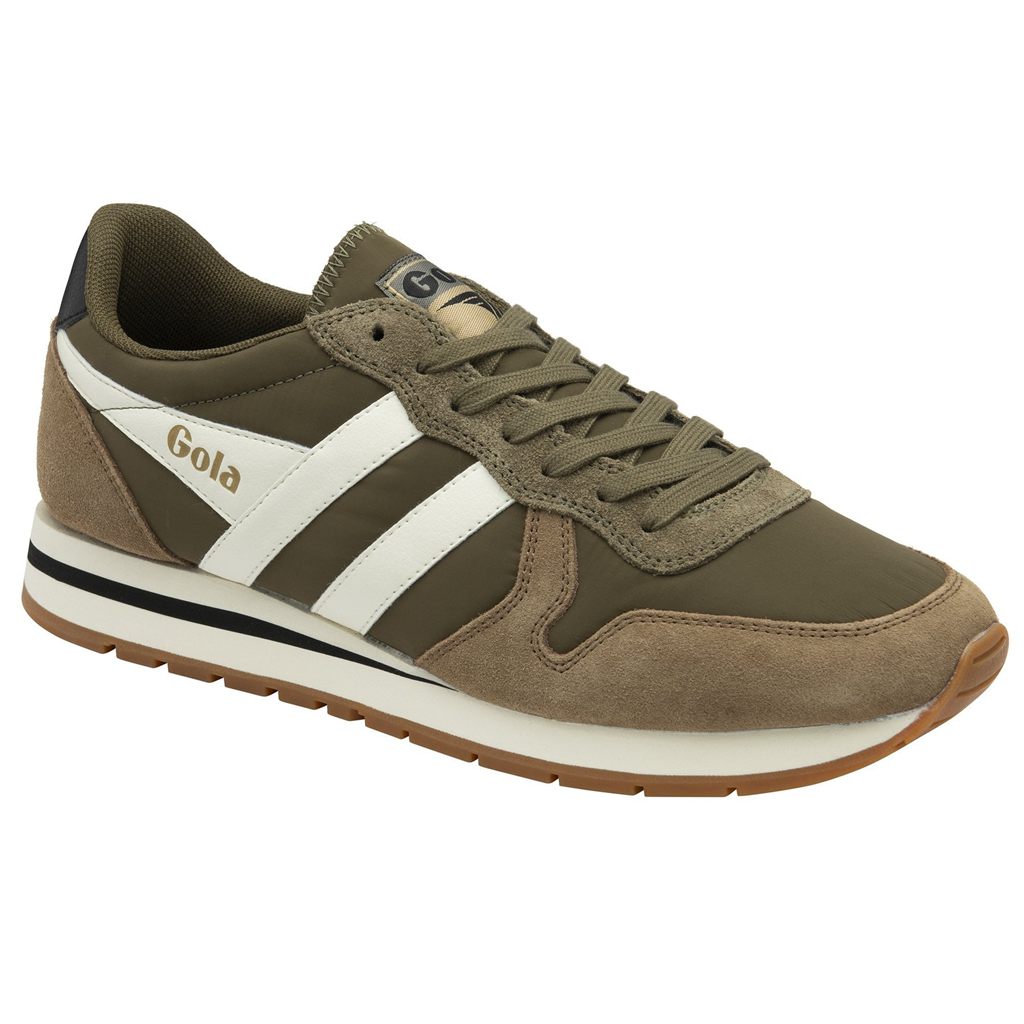 Gola Classics Daytona Chute Sneakers Caqui Branco Portugal | TSCR58246
