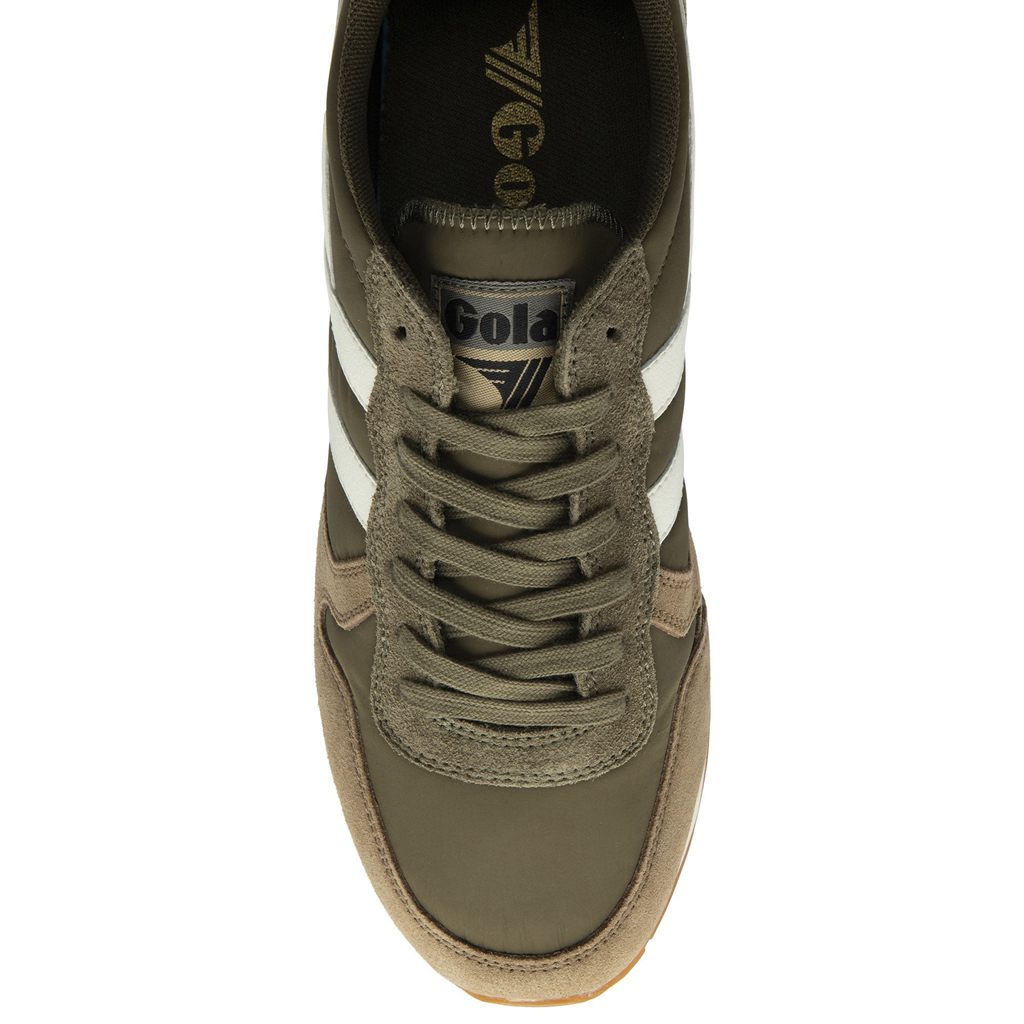 Gola Classics Daytona Chute Sneakers Caqui Branco Portugal | TSCR58246