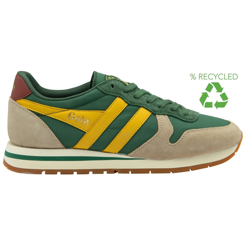 Gola Classics Daytona Chute Sneakers Evergreen Bone Sun Portugal | IWKO54391