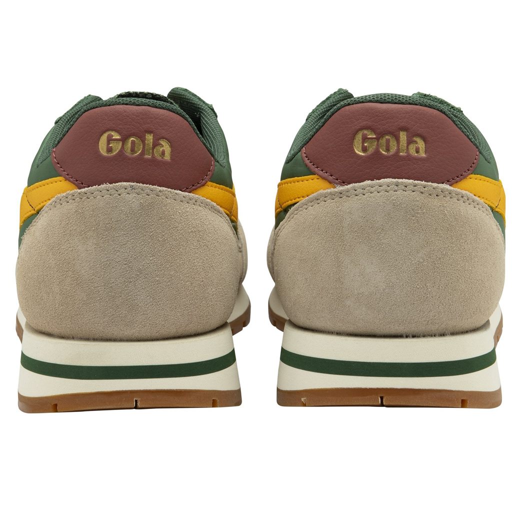 Gola Classics Daytona Chute Sneakers Evergreen Bone Sun Portugal | IWKO54391