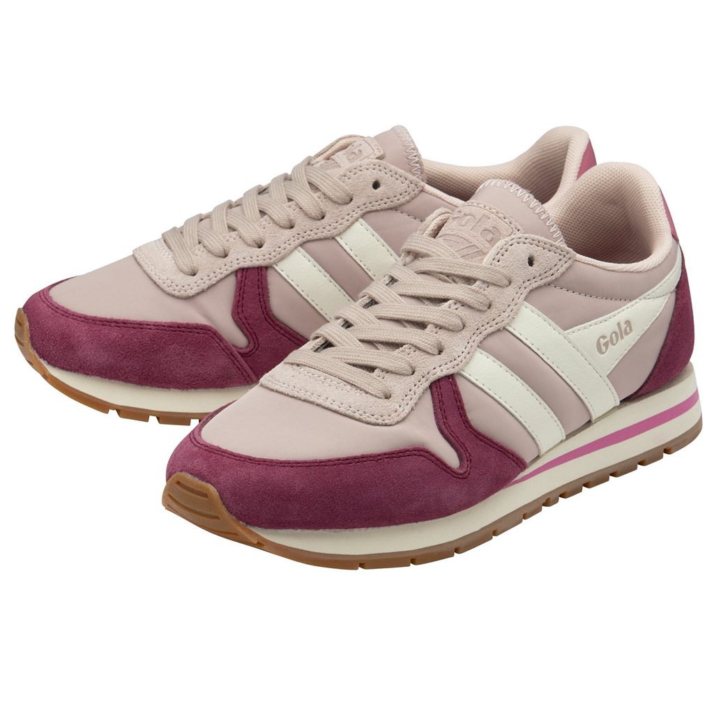 Gola Classics Daytona Chute Sneakers Rosa Branco Portugal | MQBS92187