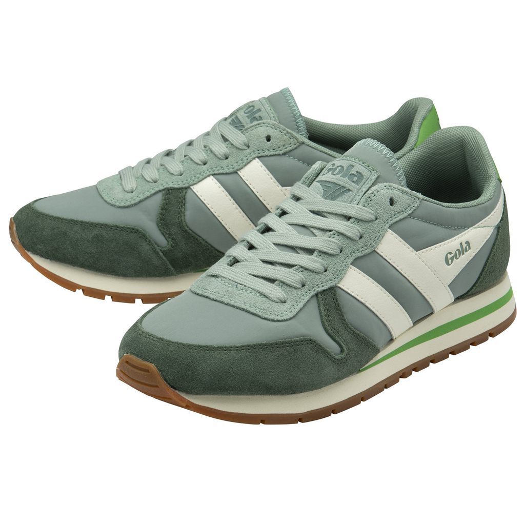 Gola Classics Daytona Chute Sneakers Verdes Branco Portugal | USTY73596