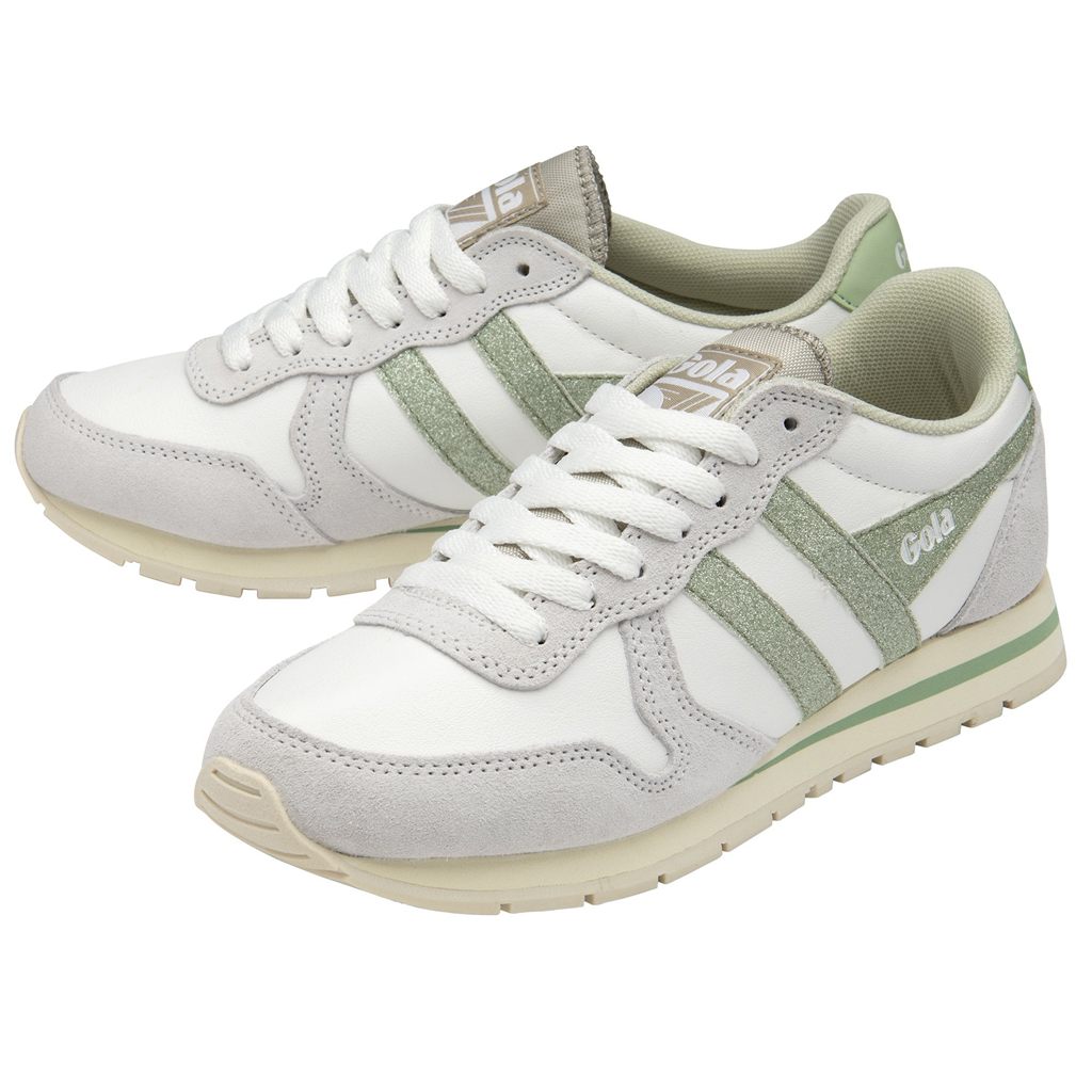 Gola Classics Daytona Glitter Sneakers Branco Luz Verdes Portugal | NDXR79813