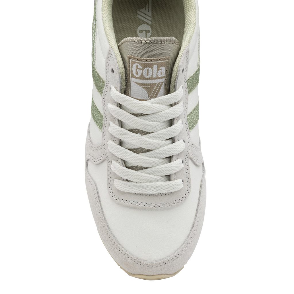 Gola Classics Daytona Glitter Sneakers Branco Luz Verdes Portugal | NDXR79813