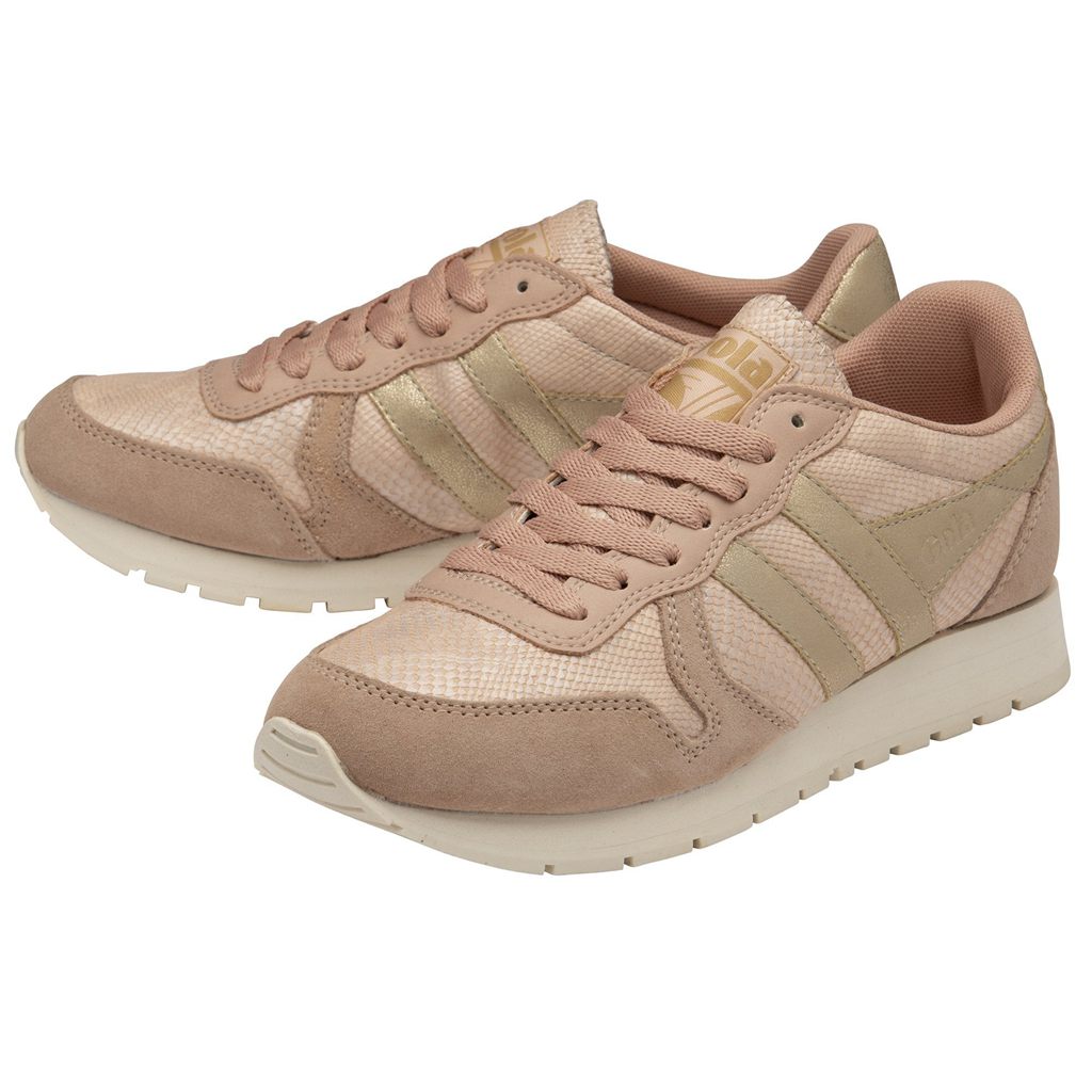 Gola Classics Daytona Lizard Sneakers Rosa Douradas Portugal | OBIW01576