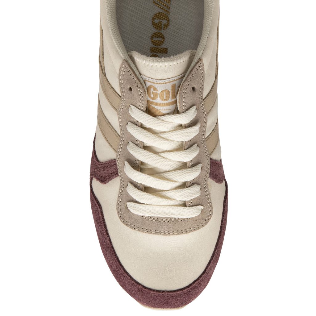 Gola Classics Daytona Quadrant Sneakers Branco Douradas Rosa Portugal | ZHMN06874