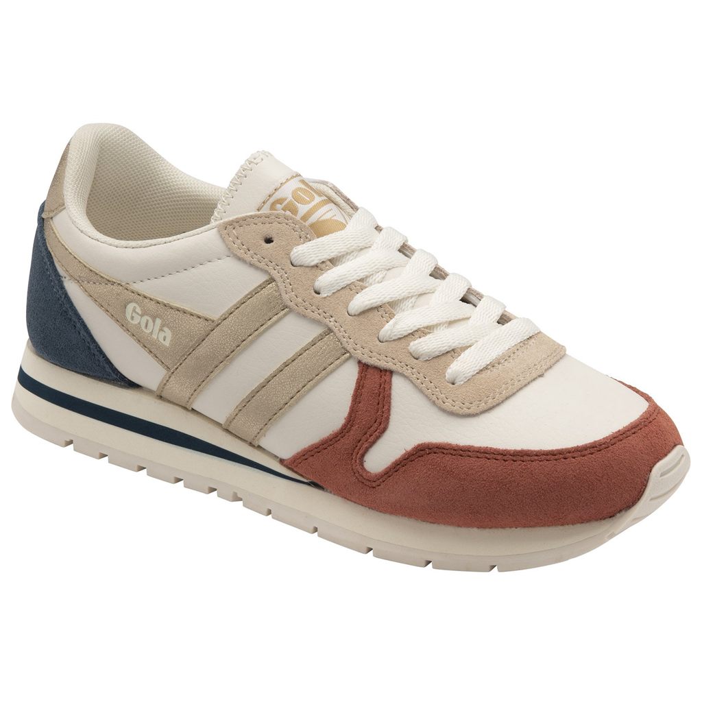 Gola Classics Daytona Quadrant Sneakers Branco Laranja Douradas Portugal | FXWK31658