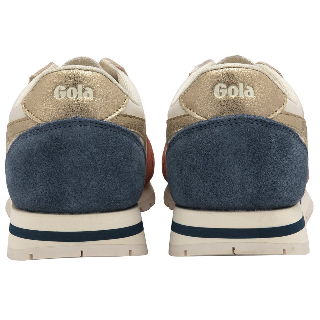 Gola Classics Daytona Quadrant Sneakers Branco Laranja Douradas Portugal | FXWK31658