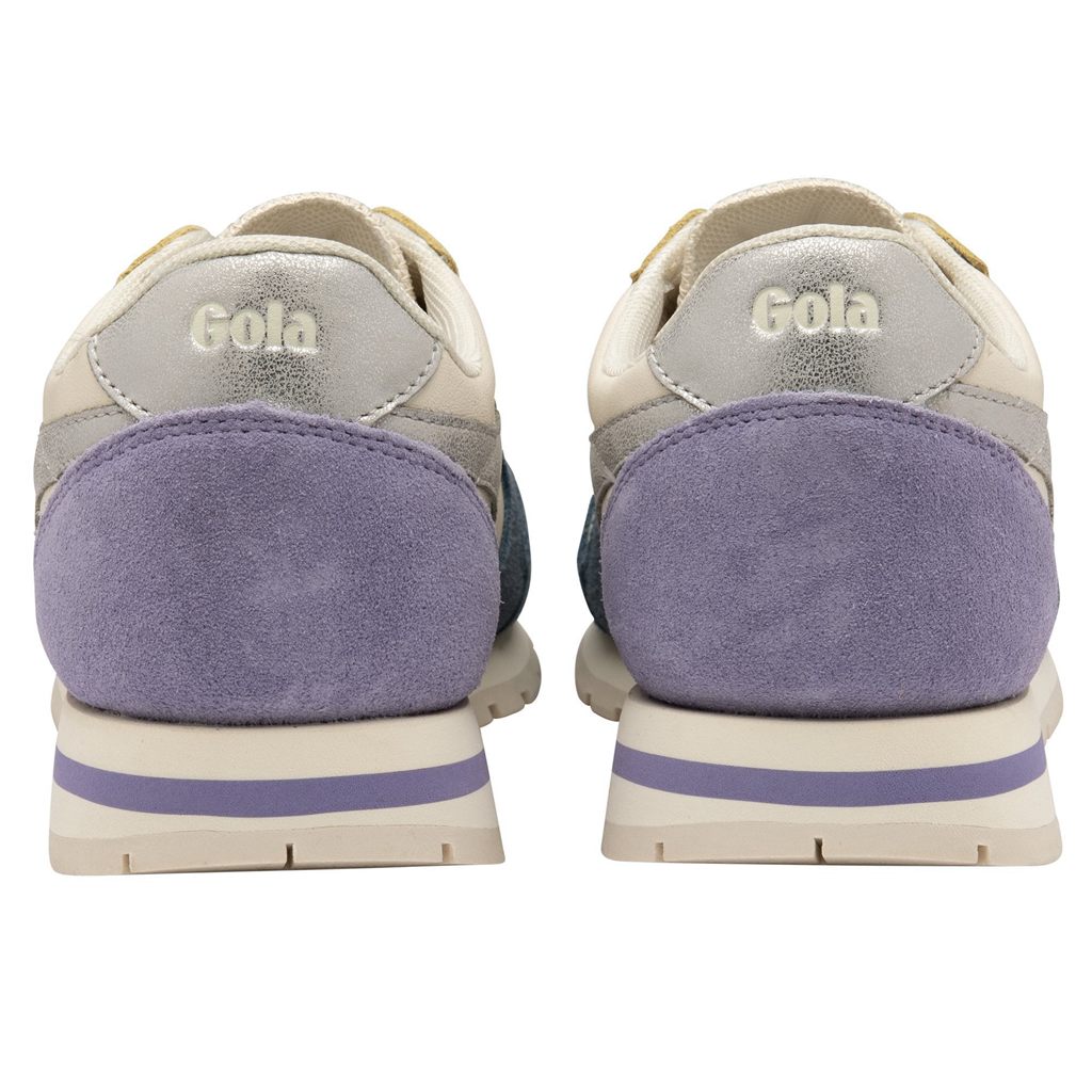 Gola Classics Daytona Quadrant Sneakers Branco Prateadas Lavanda Portugal | NEOX62587