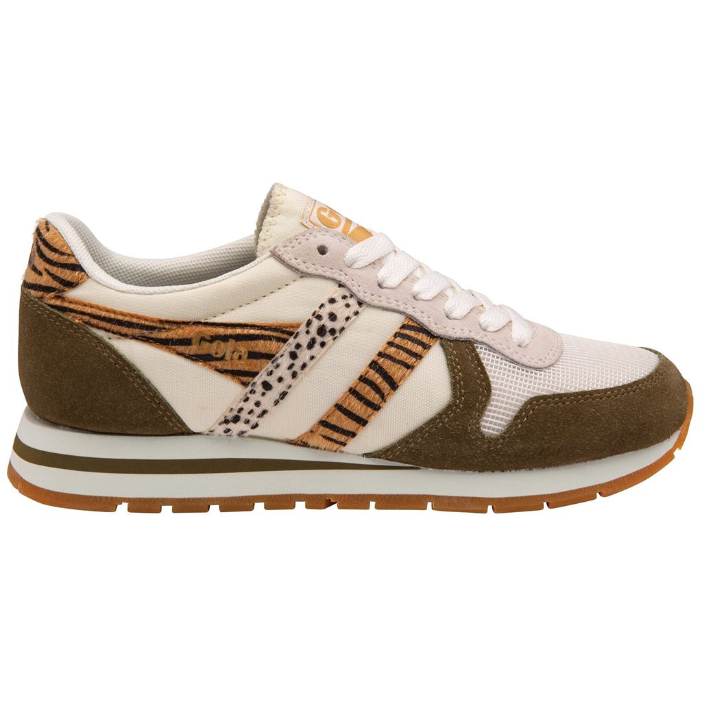 Gola Classics Daytona Safari Sneakers Branco Caqui Portugal | FEXP51267