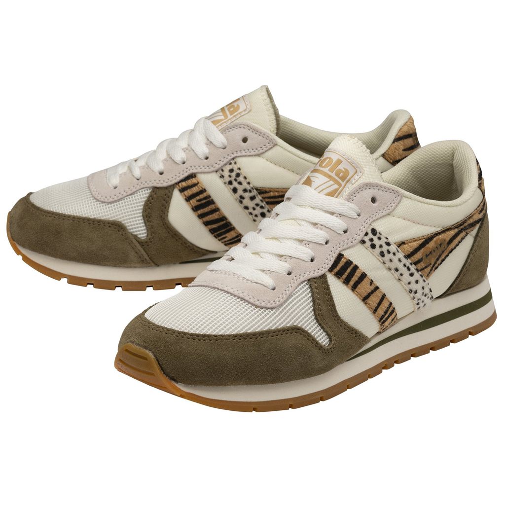 Gola Classics Daytona Safari Sneakers Branco Caqui Portugal | FEXP51267