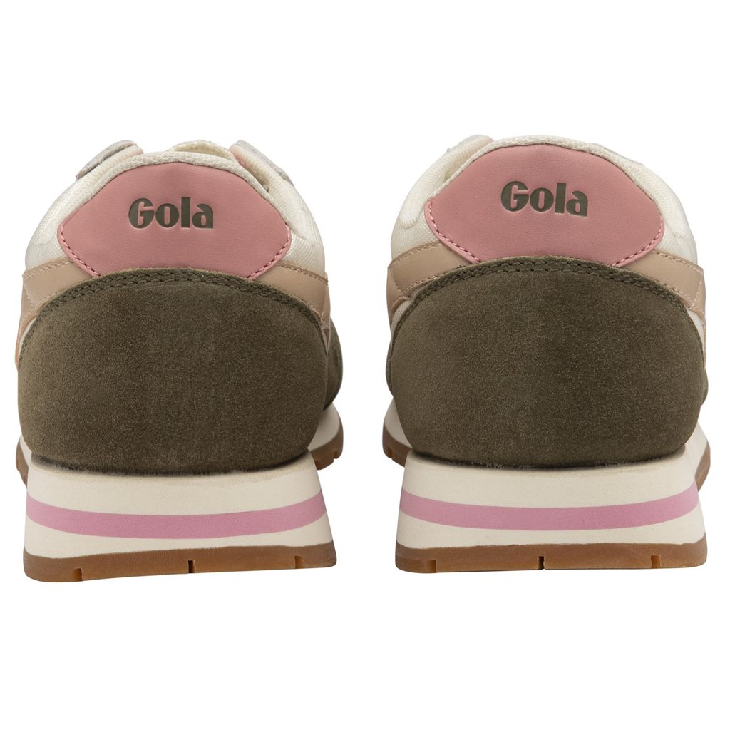 Gola Classics Daytona Sneakers Branco Caqui Rosa Portugal | WNBA85620