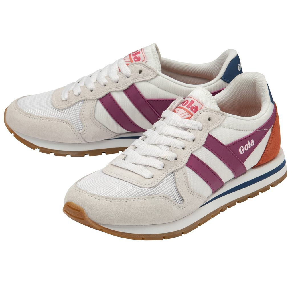 Gola Classics Daytona Sneakers Branco Fucsia Azuis Portugal | GXYC49283