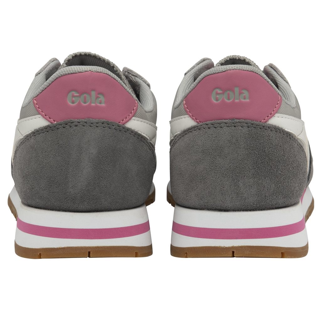 Gola Classics Daytona Sneakers Luz Cinzentas Branco Rosa Portugal | YAUD35401