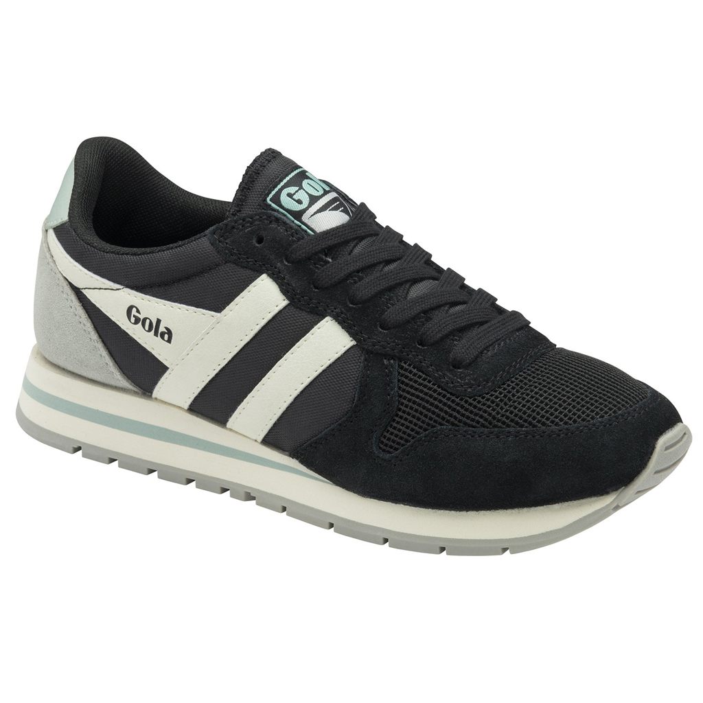 Gola Classics Daytona Sneakers Pretas Branco Portugal | DYXT50386