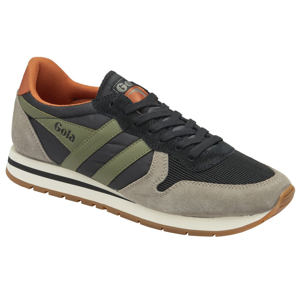 Gola Classics Daytona Sneakers Pretas Caqui Portugal | SONF62913