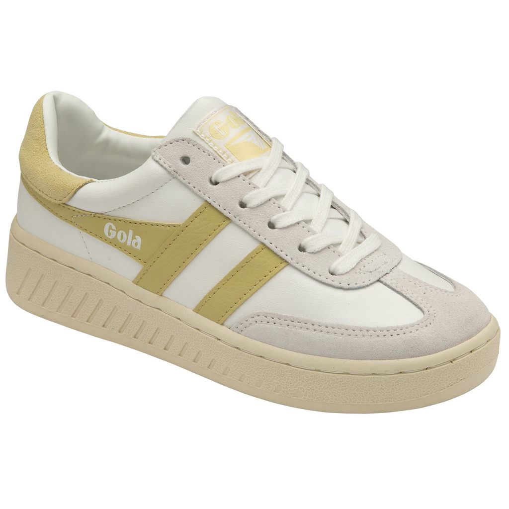 Gola Classics Dropshot Sneakers Branco Limão Portugal | YFHE21957