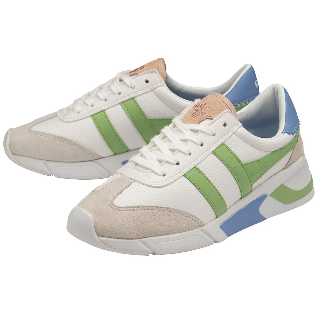 Gola Classics Eclipse California Sneakers Branco Verdes Azuis Portugal | JUWX20784