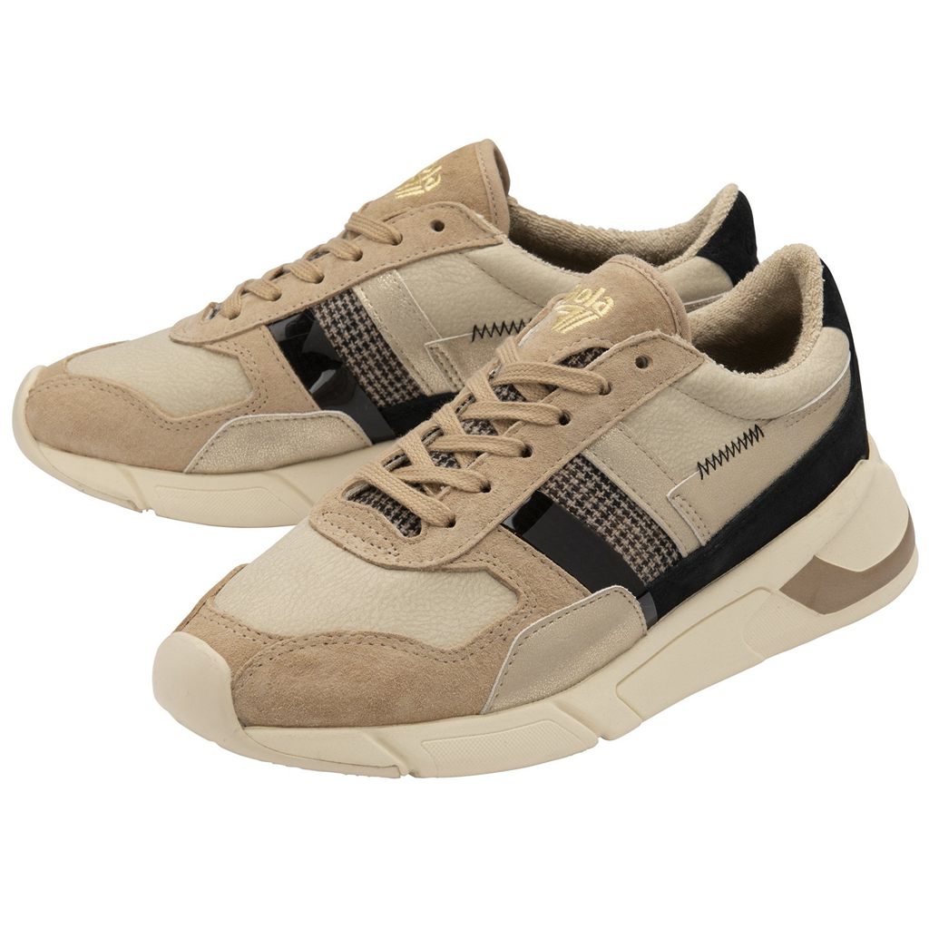 Gola Classics Eclipse Mode Sneakers Oat Tweed Multi Portugal | QHCF64502