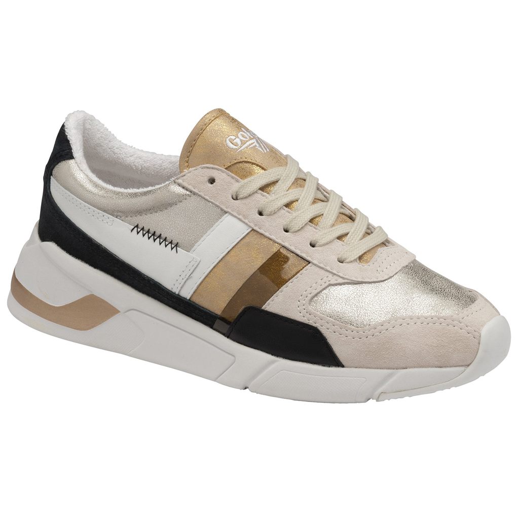 Gola Classics Eclipse Mode Sneakers Prateadas Douradas Portugal | KIVF89240