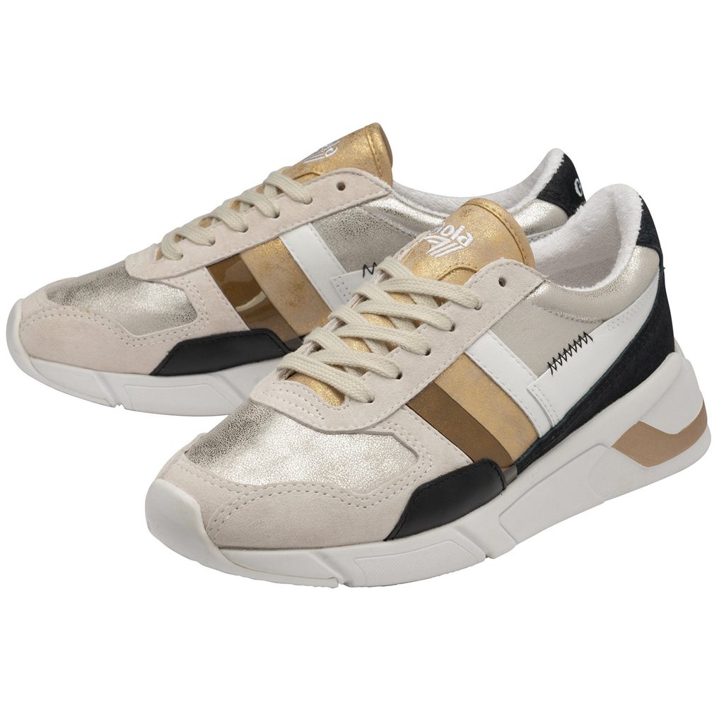 Gola Classics Eclipse Mode Sneakers Prateadas Douradas Portugal | KIVF89240