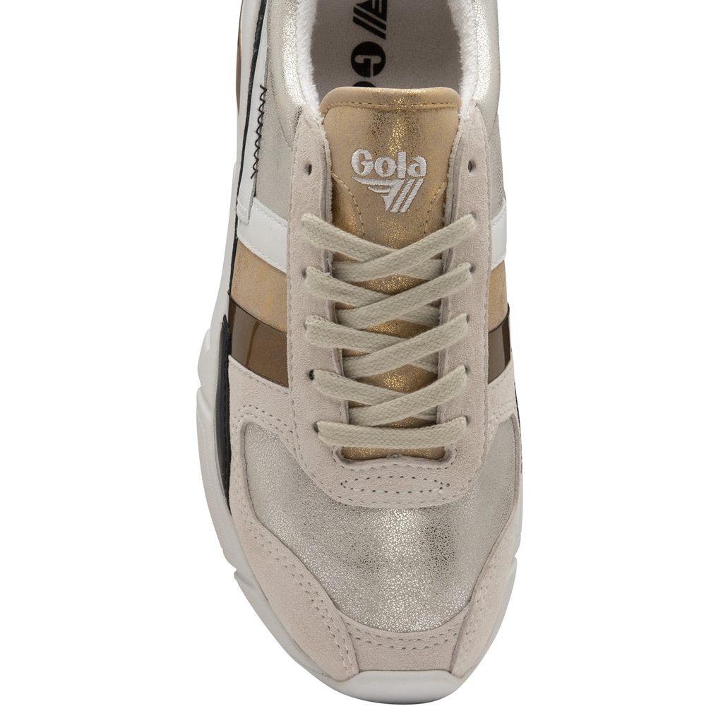 Gola Classics Eclipse Mode Sneakers Prateadas Douradas Portugal | KIVF89240