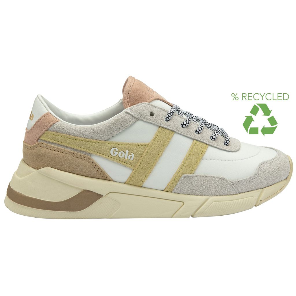 Gola Classics Eclipse Pure Sneakers Branco Limão Rosa Portugal | FWOT86510