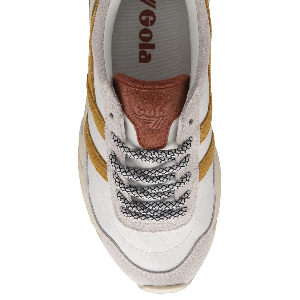 Gola Classics Eclipse Pure Sneakers Branco Laranja Portugal | SNWG89571