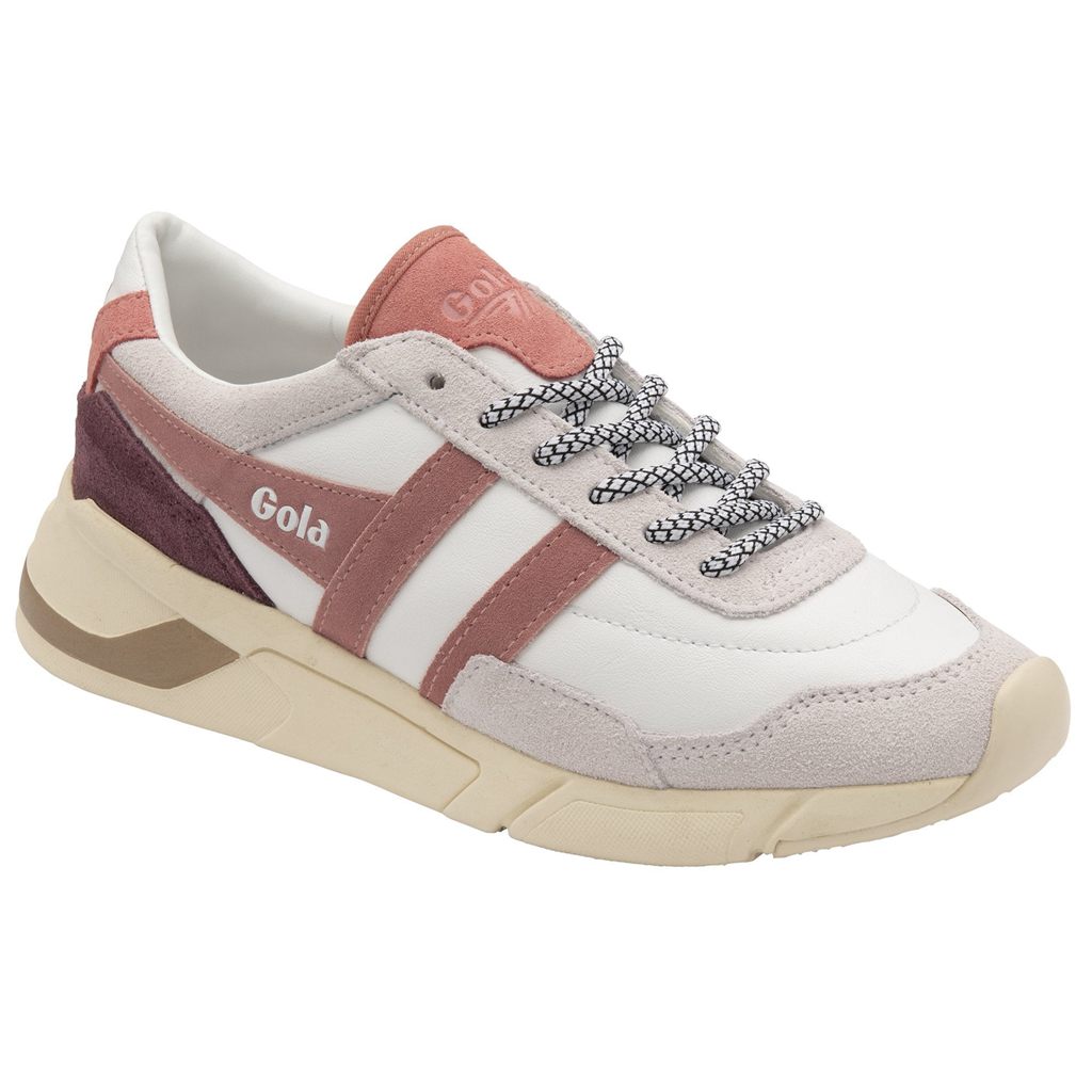 Gola Classics Eclipse Pure Sneakers Branco Rosa Coral Rosa Portugal | YPVK09572