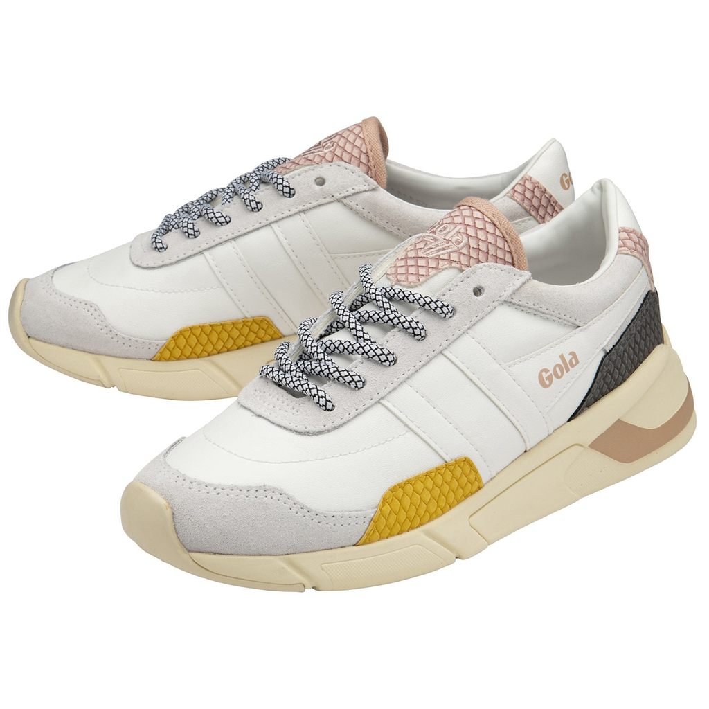 Gola Classics Eclipse Trident Snake Sneakers Branco Rosa Portugal | FOQT43597