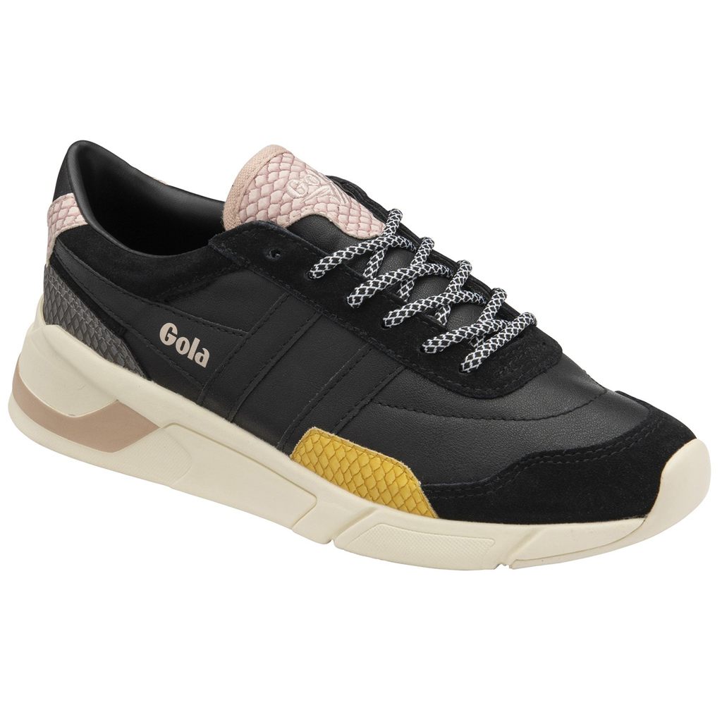 Gola Classics Eclipse Trident Snake Sneakers Pretas Rosa Portugal | VCGP15069