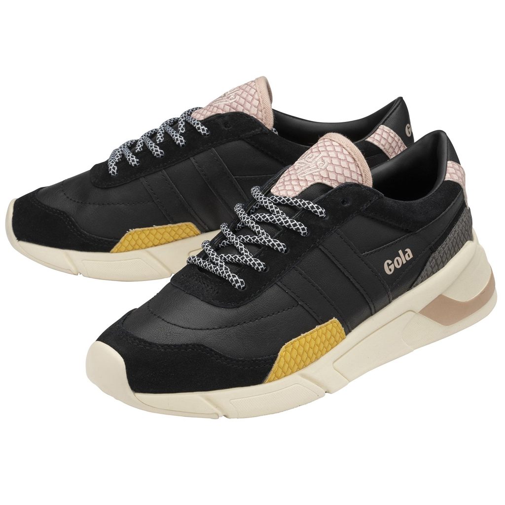 Gola Classics Eclipse Trident Snake Sneakers Pretas Rosa Portugal | VCGP15069