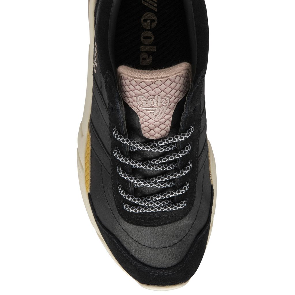 Gola Classics Eclipse Trident Snake Sneakers Pretas Rosa Portugal | VCGP15069