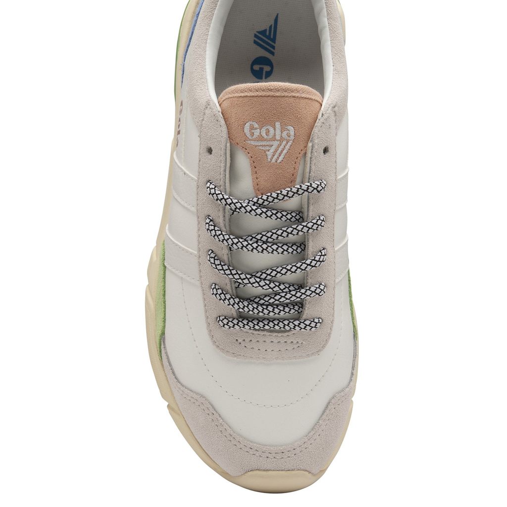Gola Classics Eclipse Trident Sneakers Branco Verdes Azuis Portugal | QMYN84927