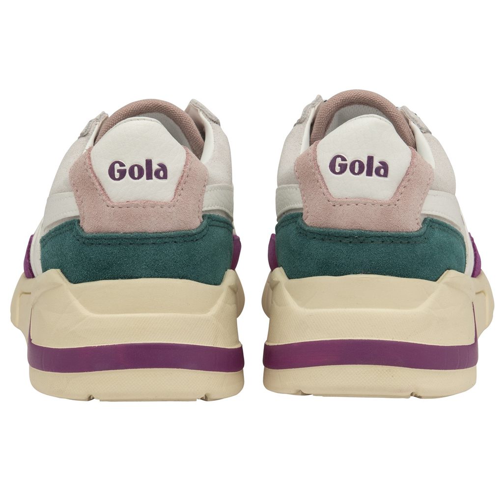 Gola Classics Eclipse Trident Sneakers Branco Rosa Portugal | YIBH24170