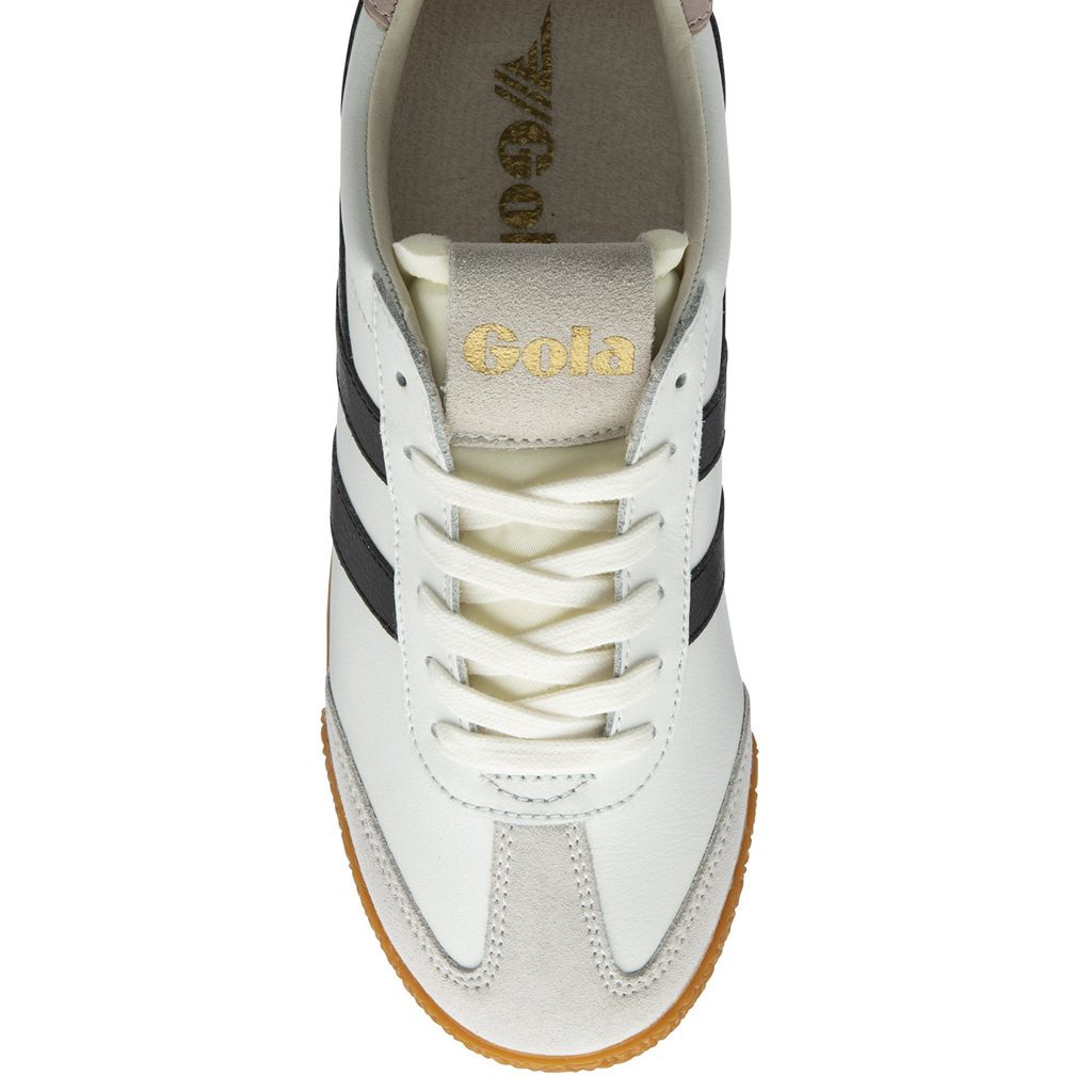 Gola Classics Elan Leather Sneakers Branco Pretas Rosa Portugal | NRWS14268