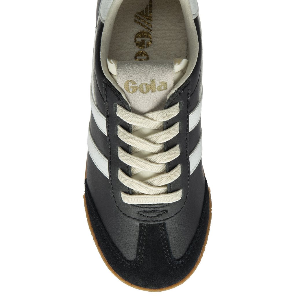 Gola Classics Elan Leather Sneakers Pretas Branco Portugal | VRZW05392