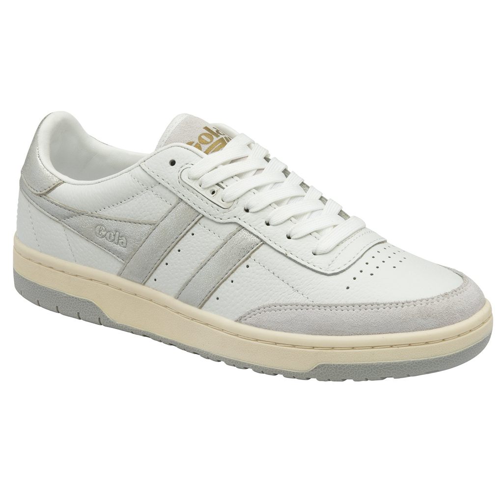 Gola Classics Falcon Mirror Sneakers Branco Prateadas Portugal | BTNK20498