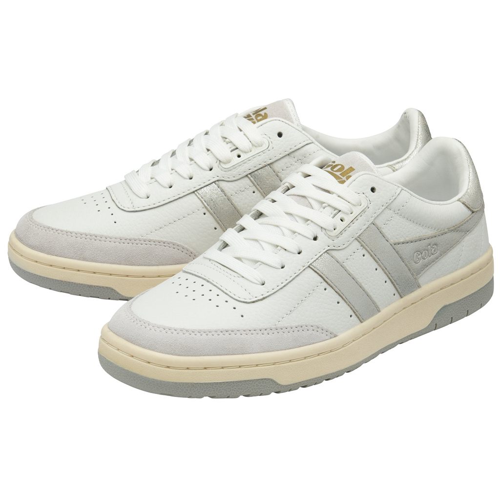 Gola Classics Falcon Mirror Sneakers Branco Prateadas Portugal | BTNK20498