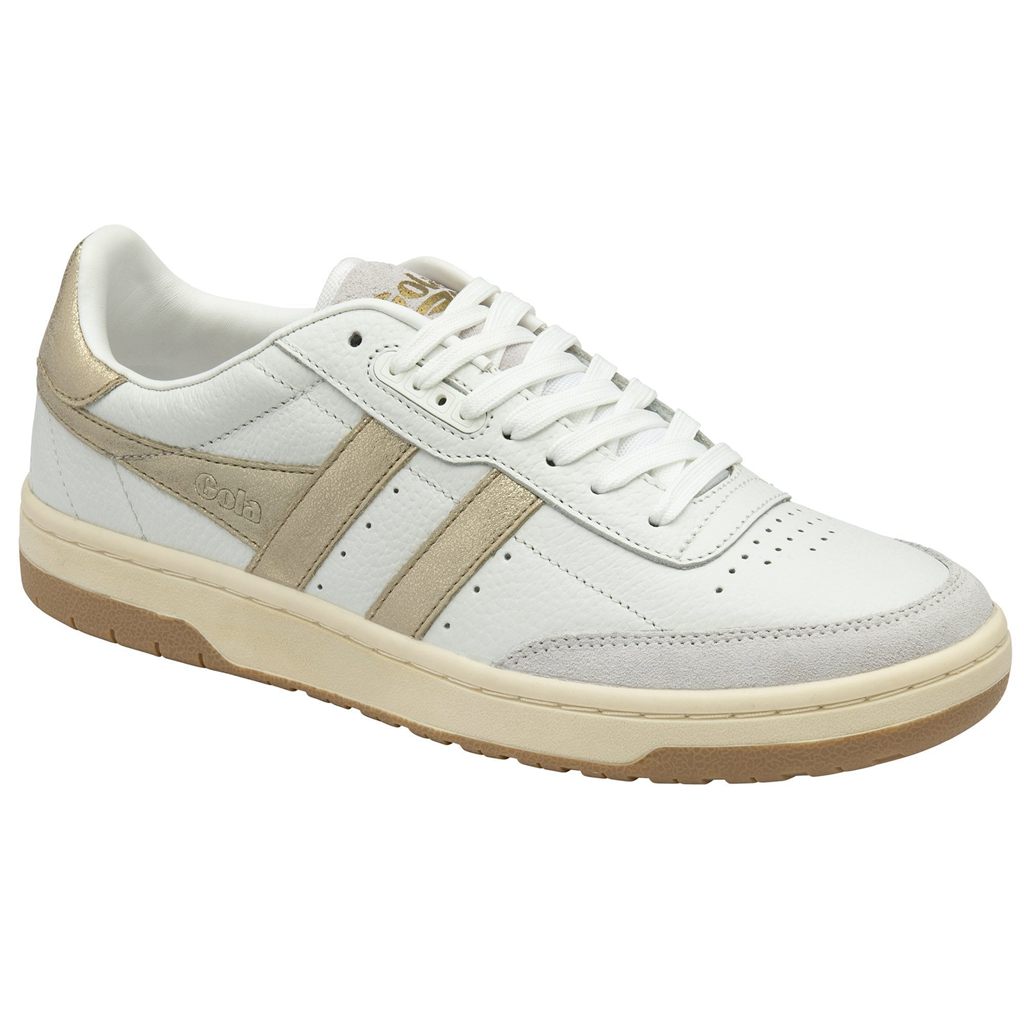 Gola Classics Falcon Mirror Sneakers Branco Douradas Portugal | WPRC36057