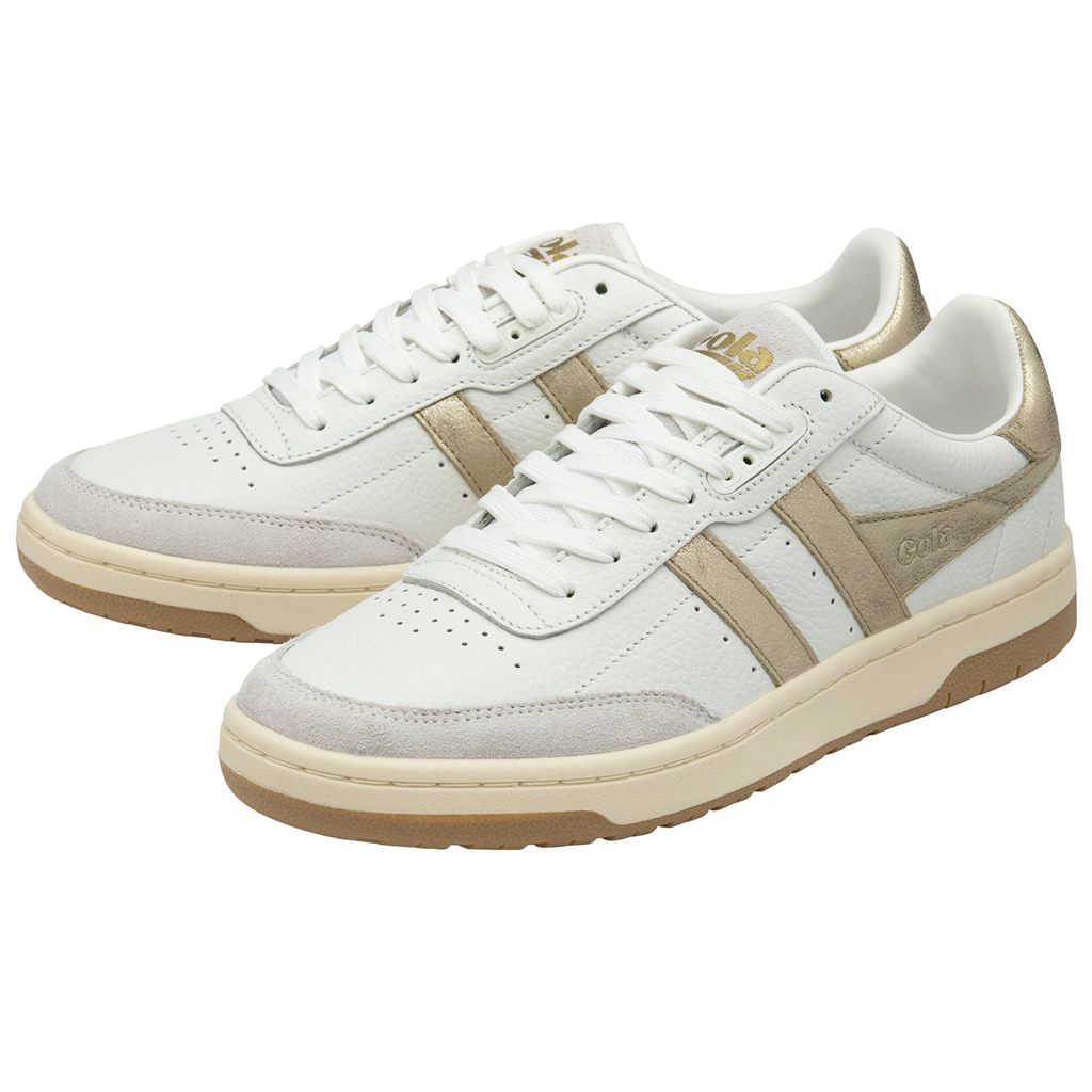 Gola Classics Falcon Mirror Sneakers Branco Douradas Portugal | WPRC36057