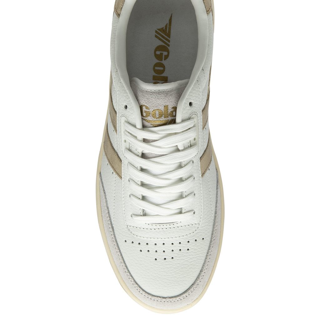 Gola Classics Falcon Mirror Sneakers Branco Douradas Portugal | WPRC36057