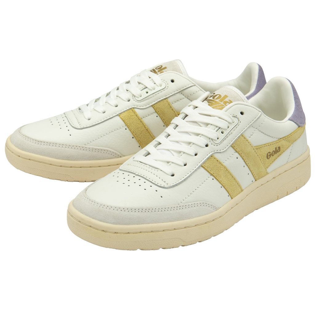 Gola Classics Falcon Sneakers Branco Limão Lavanda Portugal | TXVY95286