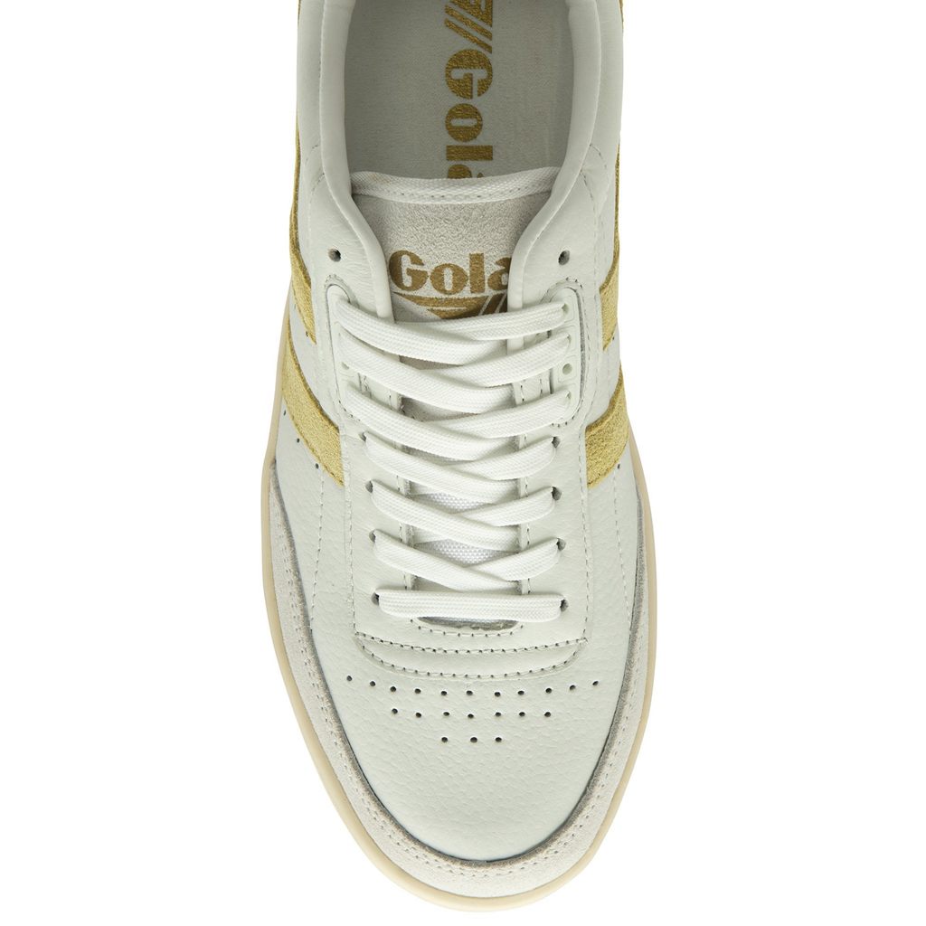 Gola Classics Falcon Sneakers Branco Limão Lavanda Portugal | TXVY95286