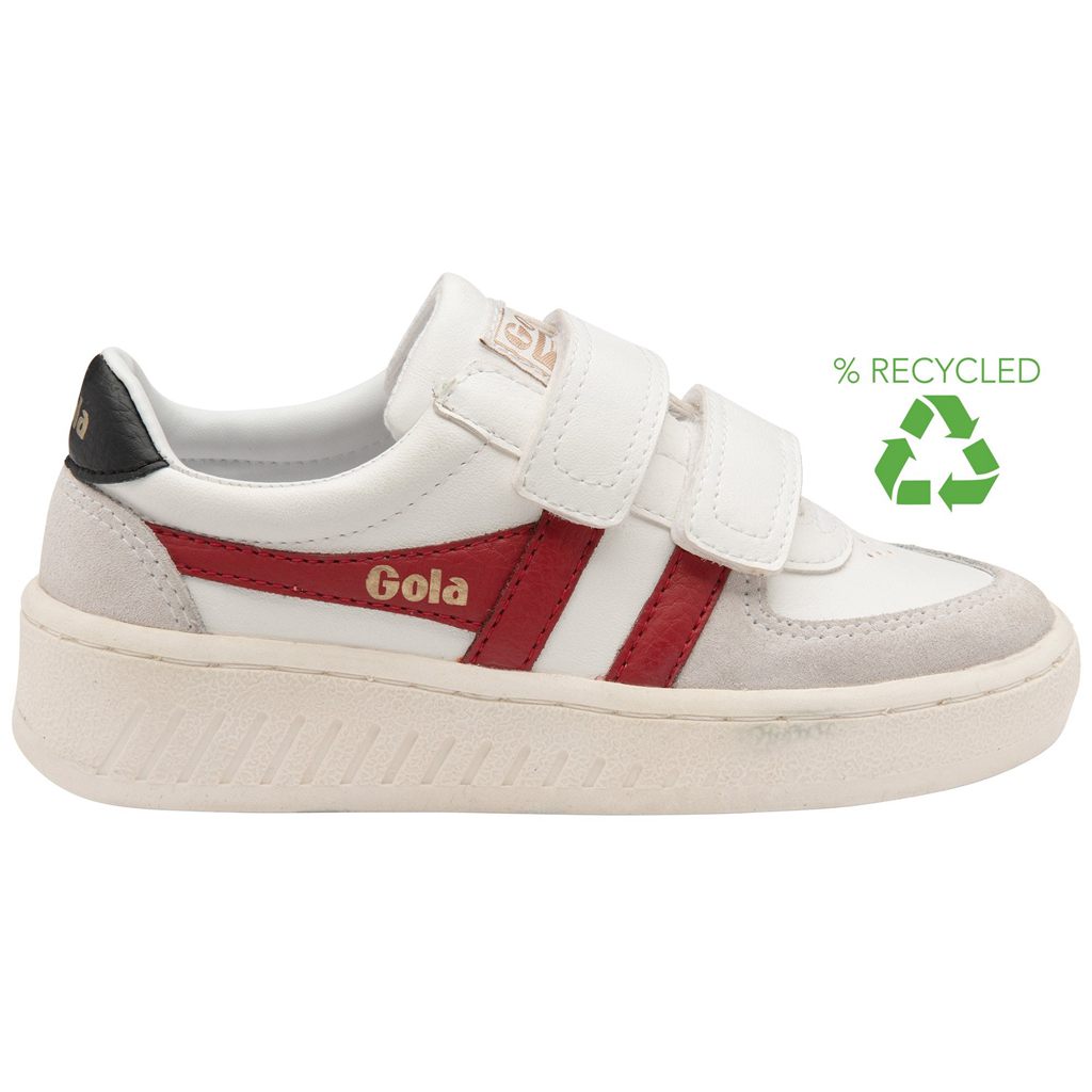 Gola Classics Grandslam Classic Strap Sneakers Branco Vermelhas Escuro Pretas Portugal | ICEV89246