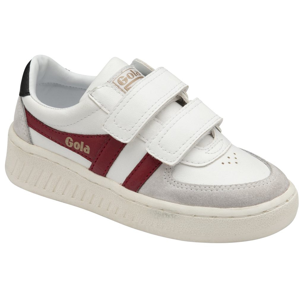 Gola Classics Grandslam Classic Strap Sneakers Branco Vermelhas Escuro Pretas Portugal | ICEV89246